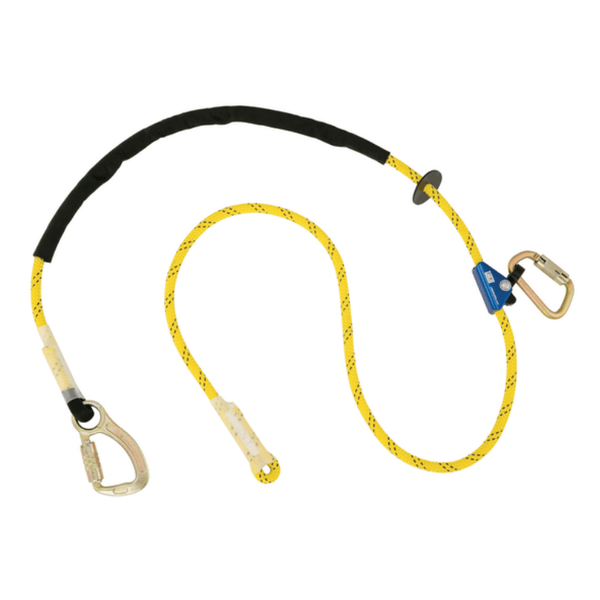 3M™ DBI-SALA® Pole Climber's Adjustable Rope Positioning Lanyard with Self-Locking Carabiner and Durable Rope Adjuster with Carabiner