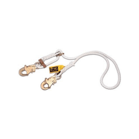 3M™ DBI-SALA® Rope Adjustable Positioning Lanyard with Snap Hooks and Nylon/Polyester Rope