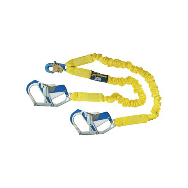 3M™ DBI-SALA® ShockWave™2 100% Tie-Off Shock Absorbing Lanyard with Self-Locking Snap Hook and Transverse Load Rated Self-Locking/Closing Comfort Grip Snap Hook