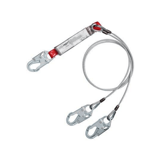3M™ PROTECTA® PRO™ Pack Cable 100% Tie-Off Shock Absorbing Lanyard with Self-Locking Snap Hooks
