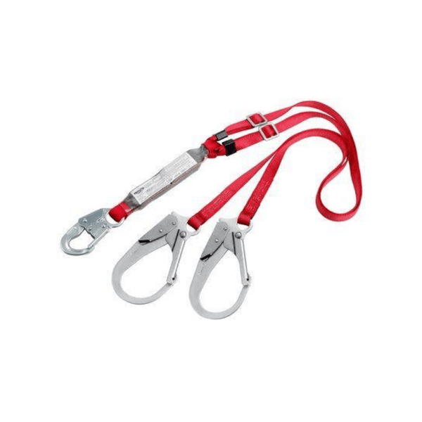 3M™ PROTECTA® PRO™ Pack Adjustable 100% Tie-Off Shock Absorbing Lanyard with Self-Locking Snap Hook and Self-Locking Steel Rebar Hooks