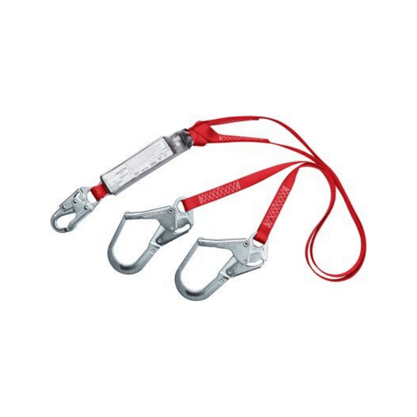 3M™ Protecta® PRO™ Pack 100% Tie-Off Shock Absorbing Lanyard with Self-Locking Snap Hook and Self-Locking Steel Rebar Hooks