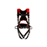 3M™ Protecta® Comfort Construction Style Positioning/Climbing Harness - Front View with Quick Connect Chest and Tongue Buckle Leg Straps, Front D-ring and Body Belt/Hip Pad with Side D-rings