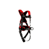 3M™ Protecta® Comfort Construction Style Positioning/Climbing Harness - Side View with Pass-Through Chest and Tongue Buckle Leg Connections, Front D-ring and Body Belt/Hip Pad with Side D-rings