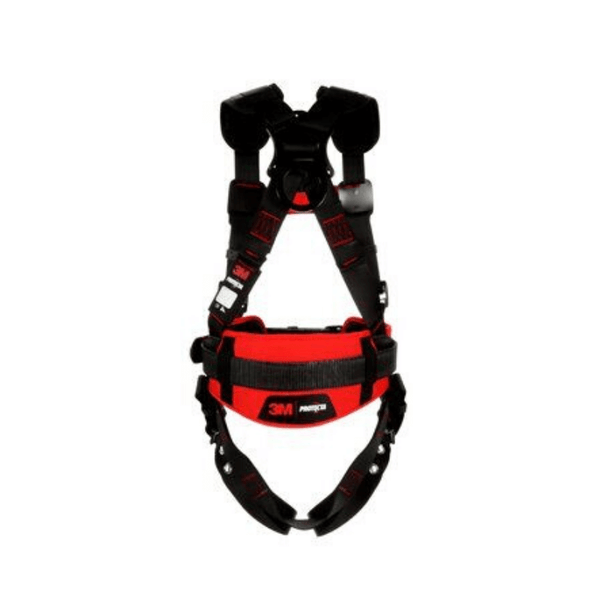 3M™ Protecta® Construction Style Harness - Rear View with Back D-ring and Fixed Dorsal D-ring
