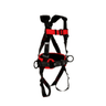 3M™ Protecta® Construction Style Positioning Harness - Side View with Pass-Through Chest and Leg Connections and Body Belt/Hip Pad with Side D-ringB