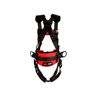 3M™ Protecta® Construction Style Positioning Harness - Rear View with Back D-ring and Fixed Dorsal D-ring