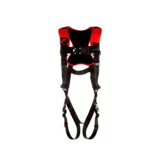 3M™ Protecta® Comfort Vest-Style Climbing Harness - Front View with Quick Connect Chest and Leg Connections and Front D-ring