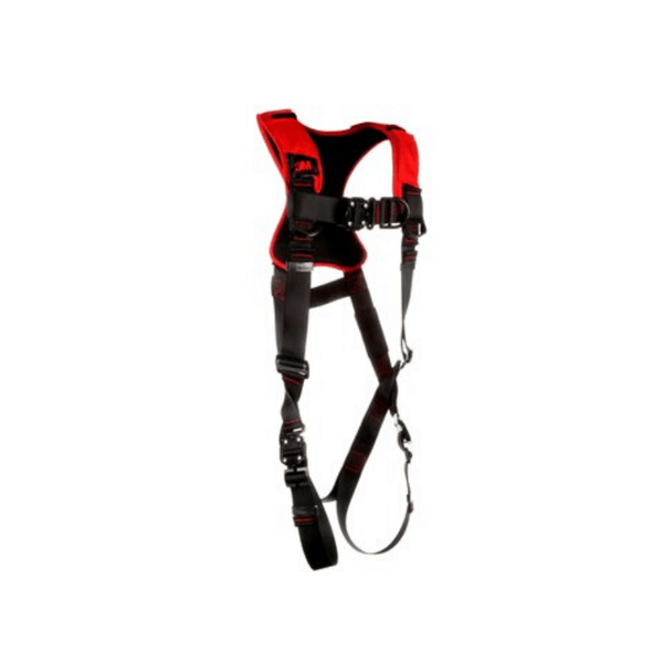 3M™ Protecta® Comfort Vest-Style Climbing Harness - Side View with Quick Connect Chest and Leg Connections and Front D-ring
