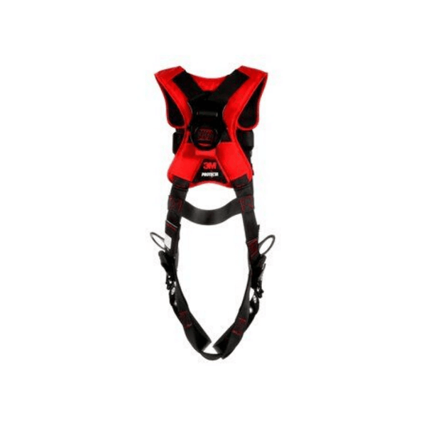 3M™ Protecta® Comfort Vest-Style Positioning Harness - Rear View with Back D-ring and Fixed Dorsal D-ring