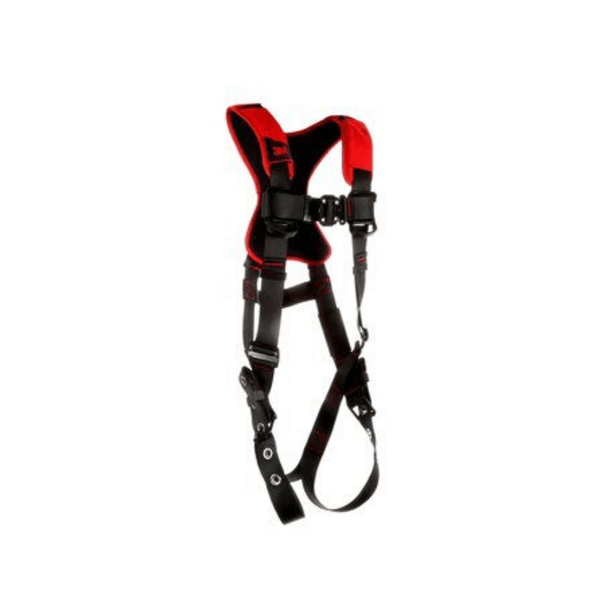 3M™ Protecta® Comfort Vest-Style Harness - Side View with Quick Connect Chest and Tongue Buckle Leg Connections