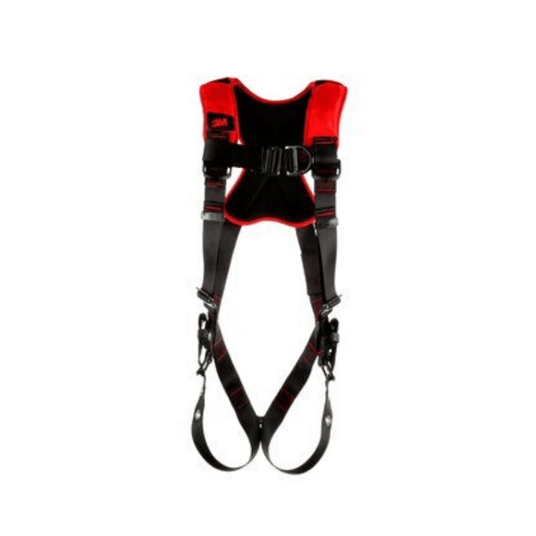 3M™ Protecta® Comfort Vest-Style Climbing Harness - Front View with Pass-Through Chest and Tongue Buckle Leg Connections and Front D-ring