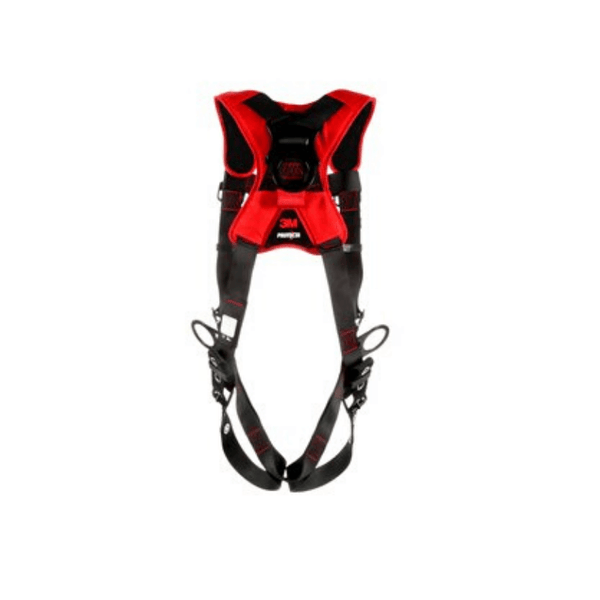 3M™ Protecta® Comfort Vest-Style Positioning/Climbing Harness  - Rear View with Back D-ring and Fixed Dorsal D-ring