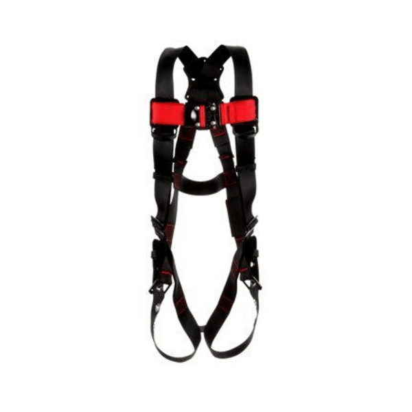 3M™ Protecta® Vest-Style Harness - Front View with Quick Connect Chest  and Tongue Buckle Leg Connections