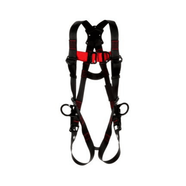 3M™ Protecta® Vest-Style Positioning/Climbing Harness - Front View with Pass-Through Chest and Tongue Buckle Leg Connections and Front and Side D-rings