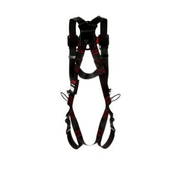3M™ Protecta® Vest-Style Positioning Harness - Rear View with Back D-ring and Fixed Dorsal D-ring