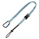 5 lb Tool Tether with speed-clip, choke-on cinch-loop and aluminum twist-lock carabiner, 36", 1/pk