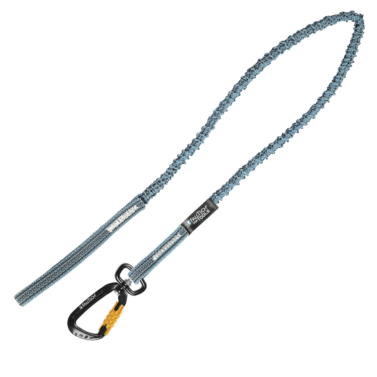 Tool Tether with Choke-on Web Loop and Aluminum Swivel Carabiner
