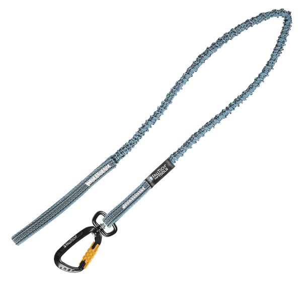 Tool Tether with Choke-on Web Loop and Aluminum Swivel Carabiner