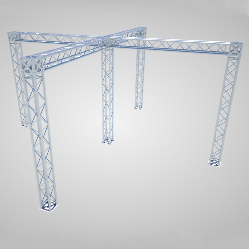 Paquete de stand de armadura para feria comercial MTN: stand de isla (estructura de 5 torres) - imagen 3