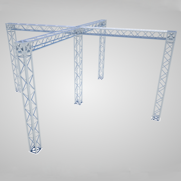 MTN Trade Show Truss Booth Package- Island Booth (5-Tower Structure)