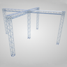 MTN Trade Show Truss Booth Package- Island Booth (5-Tower Structure)