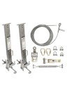 Cable HLL System and Stanchions with 18" beam clamps