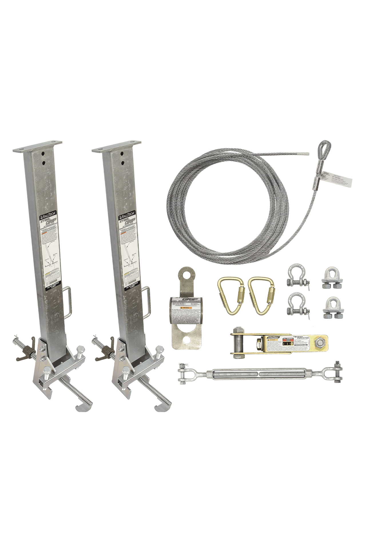 SteelGrip® Temporary Cable HLL System and Stanchions with 24