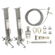 SteelGrip® Temporary Cable HLL System and Stanchions with 24" beam clamps