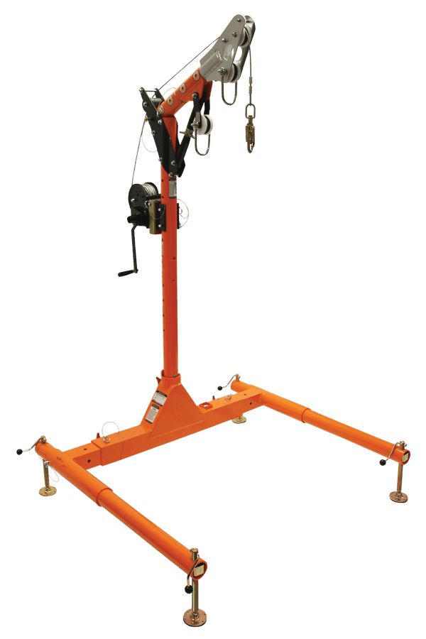 5pc Confined Space Davit System with 12" to 29" Offset Davit Arm and Winch