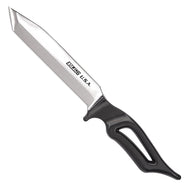 Estwing® 4" and 6" Fixed Blade Steel Tanto Knife– Estwing’s Tanto Knife is the ultimate in durability and design. Styled after japanese swords, it has a dagger like design. It is also lightweight and easy to carry. The Tanto is forged in one piece of U.S. steel, with hand sharpened edges and an outdoor powder coated hilt. The double beveled blade makes it easy to sharpen. The Tanto knife is available in the 4" or 6" blade and comes with a high quality nylon sheath. – Now available at MTN Shop US. - imagen 5