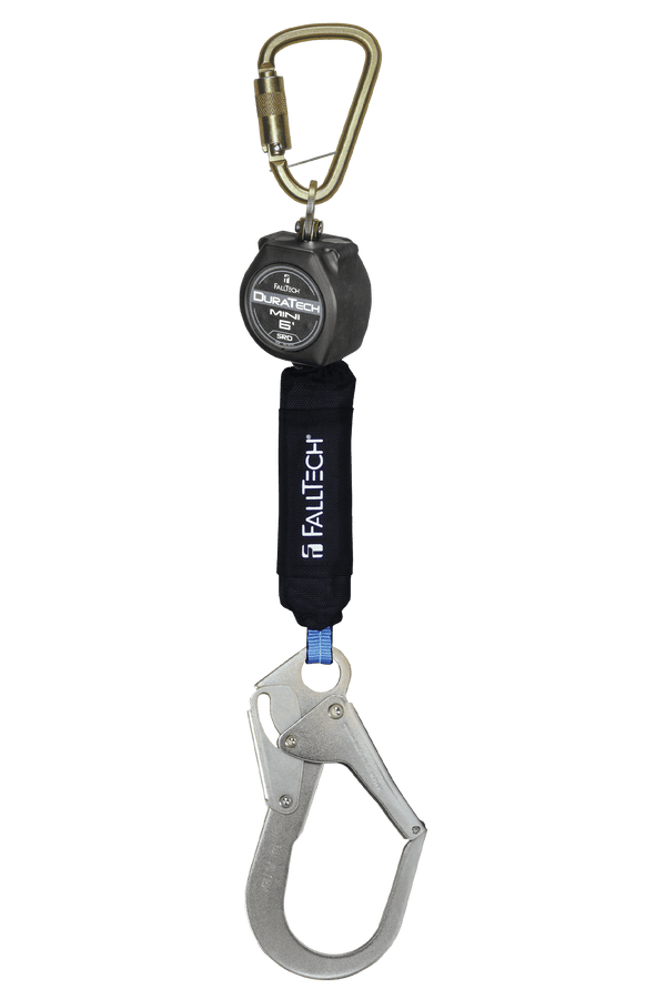 6' Mini Personal SRL with Steel Rebar Hook, Includes Steel Dorsal Connecting Carabiner - CSA