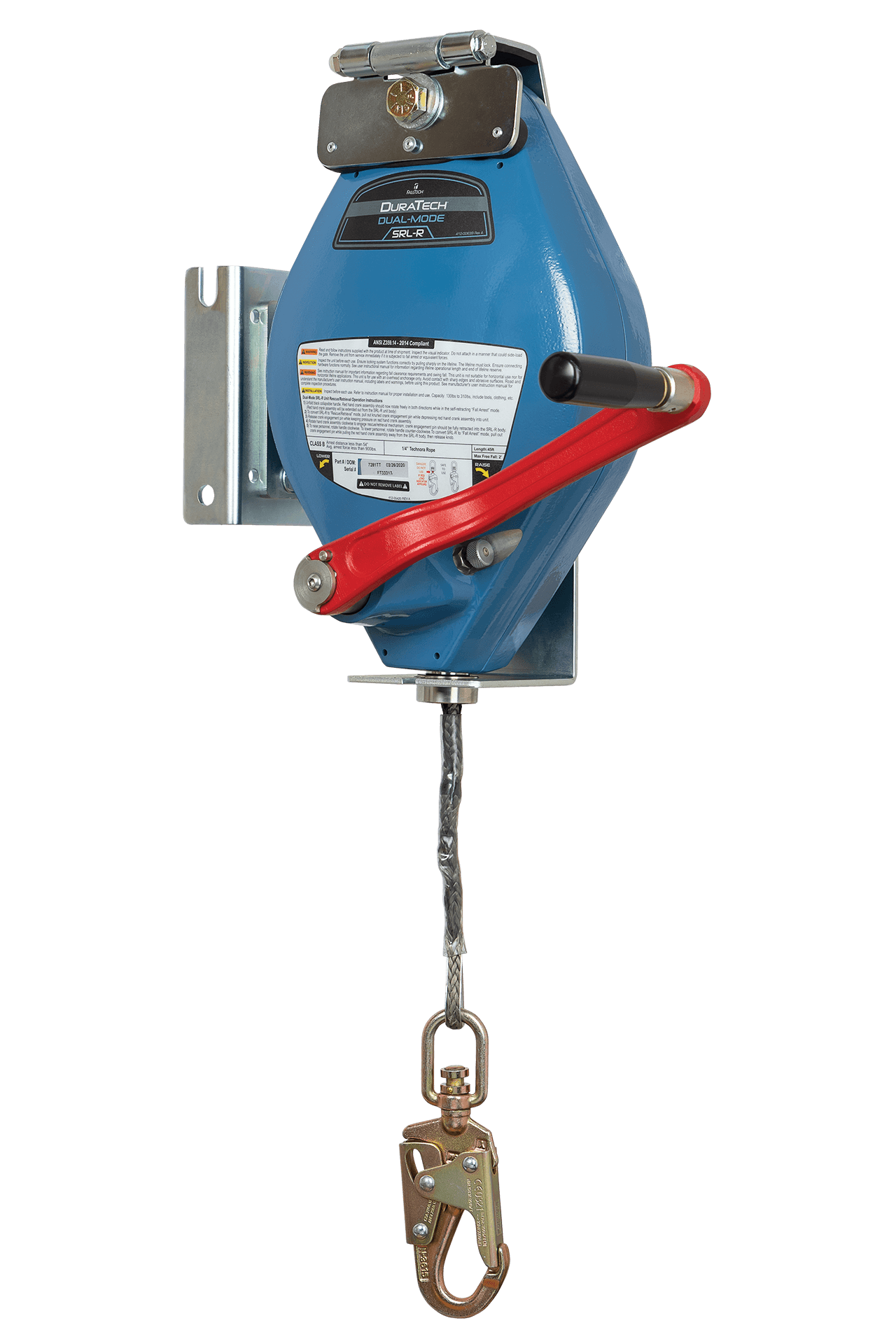 DuraTech® 45' 3-way SRL-R with Technora® Rope for Davits – MTN SHOP