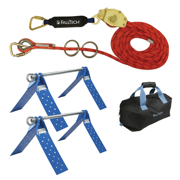 Rope System; 2-person with Kernmantle Rope and Dual Truss Roof Anchors