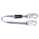 3' Web Restraint Lanyard, Fixed-length with Steel Snap Hooks