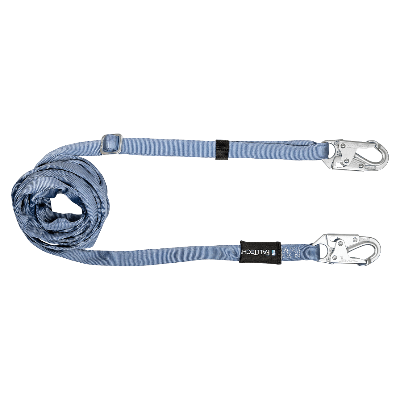 11' to 20' Adjustable Length Restraint Lanyard with Steel Snap Hooks ...