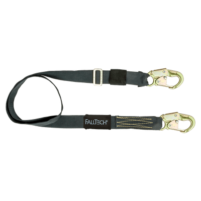 4' to 6' WeldTech® Adjustable Length Restraint Lanyard with Steel Snap Hooks