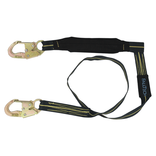 Energy Absorbing Lanyard, Single-leg with Steel Snap Hooks