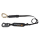 6' Arc Flash Energy Absorbing Lanyard, Single-leg with Dielectric Snap Hook and Steel 5k Carabiner