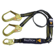 6' Arc Flash Energy Absorbing Lanyard, Double-leg with Steel Connectors