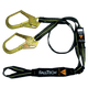 6' Arc Flash Energy Absorbing Lanyard, Double-leg with Choke-loop with Steel Rebar Hooks