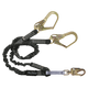 6' Heavyweight® Energy Absorbing Lanyard, Double-leg with Steel Connectors