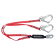 6' Ironman® 12' free fall Energy Absorbing Lanyard, Double-leg with Aluminum Connectors