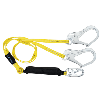6' Soft Pack FT Basic® Energy Absorbing Lanyard, Double-leg with Steel Connectors– – Now available at MTN Shop US.