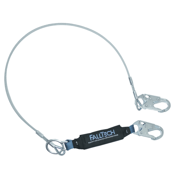Coated Cable Energy Absorbing Lanyard