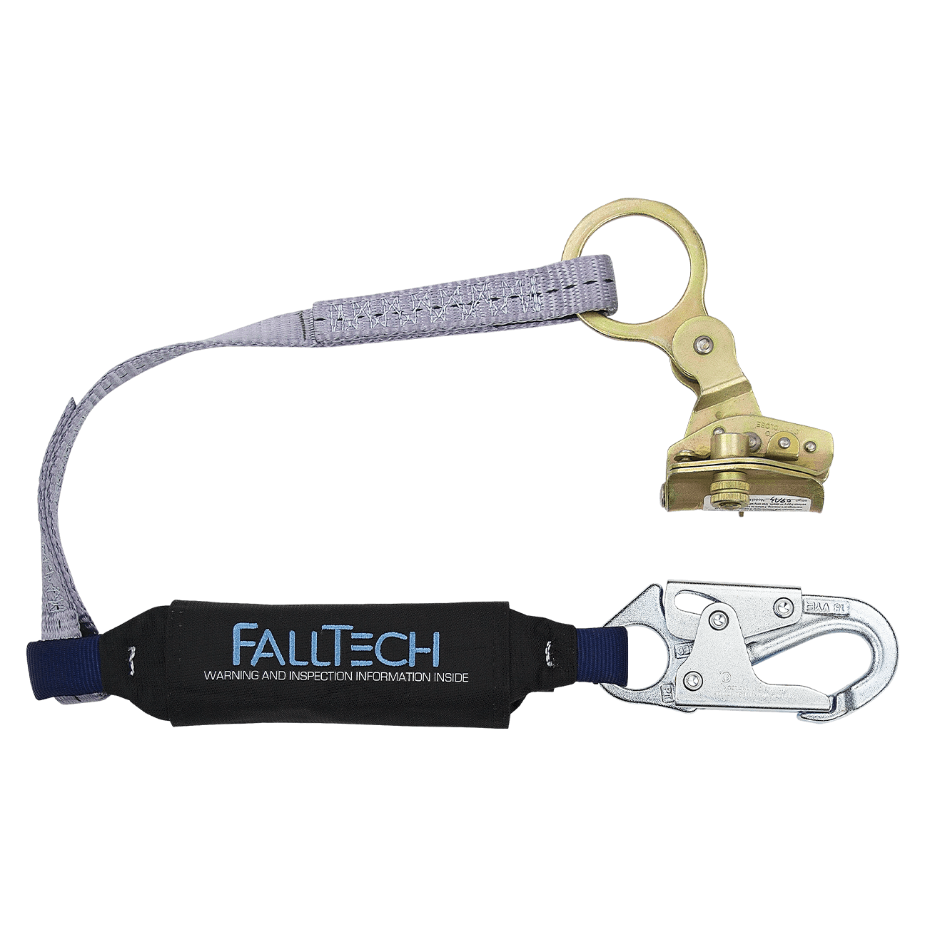 Hinged Trailing Rope Adjuster with 3' ViewPack® Energy Absorbing Lanya ...