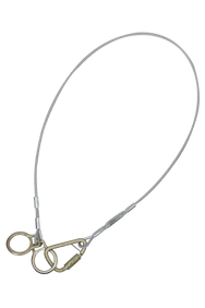 Anclaje de eslinga de mosquetón de cable
