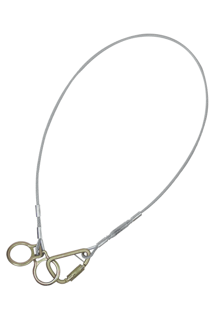 Anclaje de eslinga de mosquetón de cable