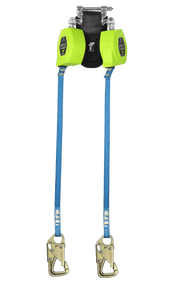 Doble pata con mosquetón de acero de 5k