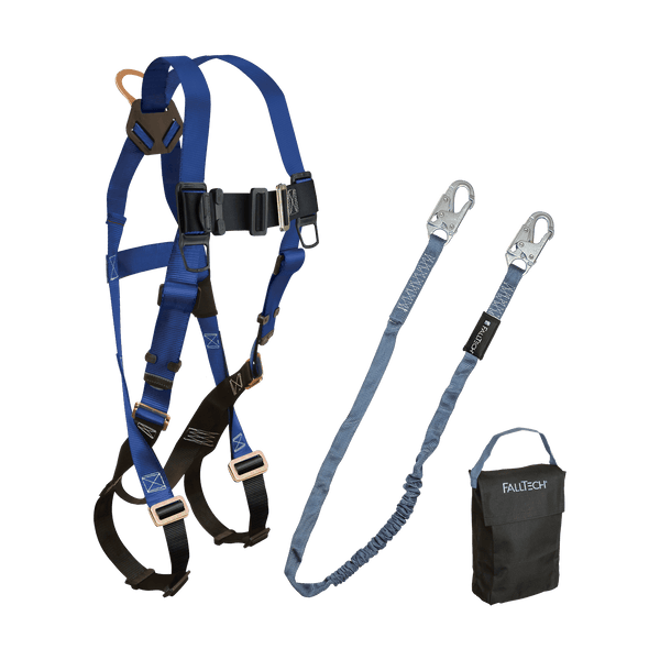 Harness and Lanyard 3-pc Kit Including Small Storage Bag